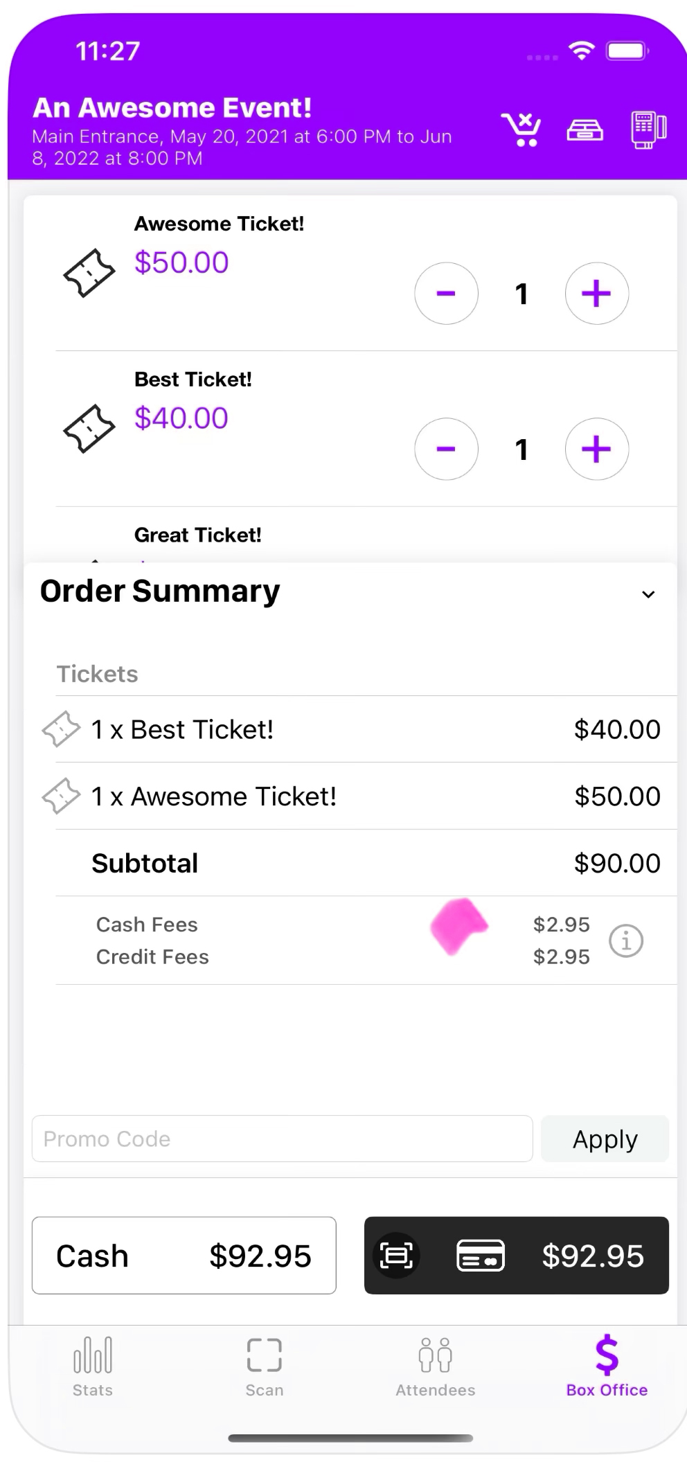 Tickets Express Scan App
