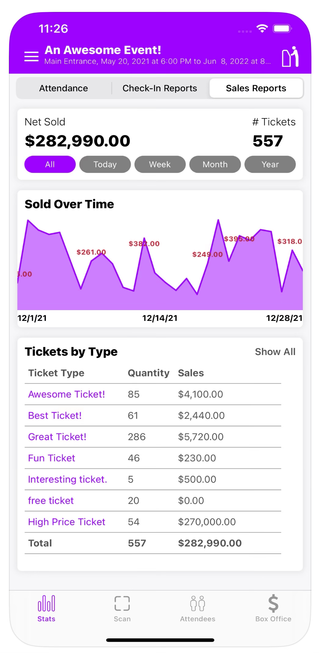 Tickets Express Scan App